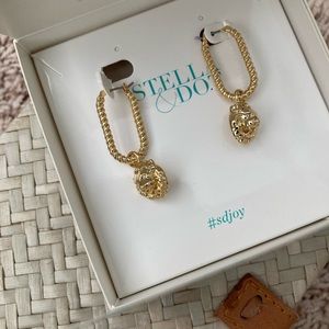 NWT Stella & Dot Leo Convertible Hoop Earrings